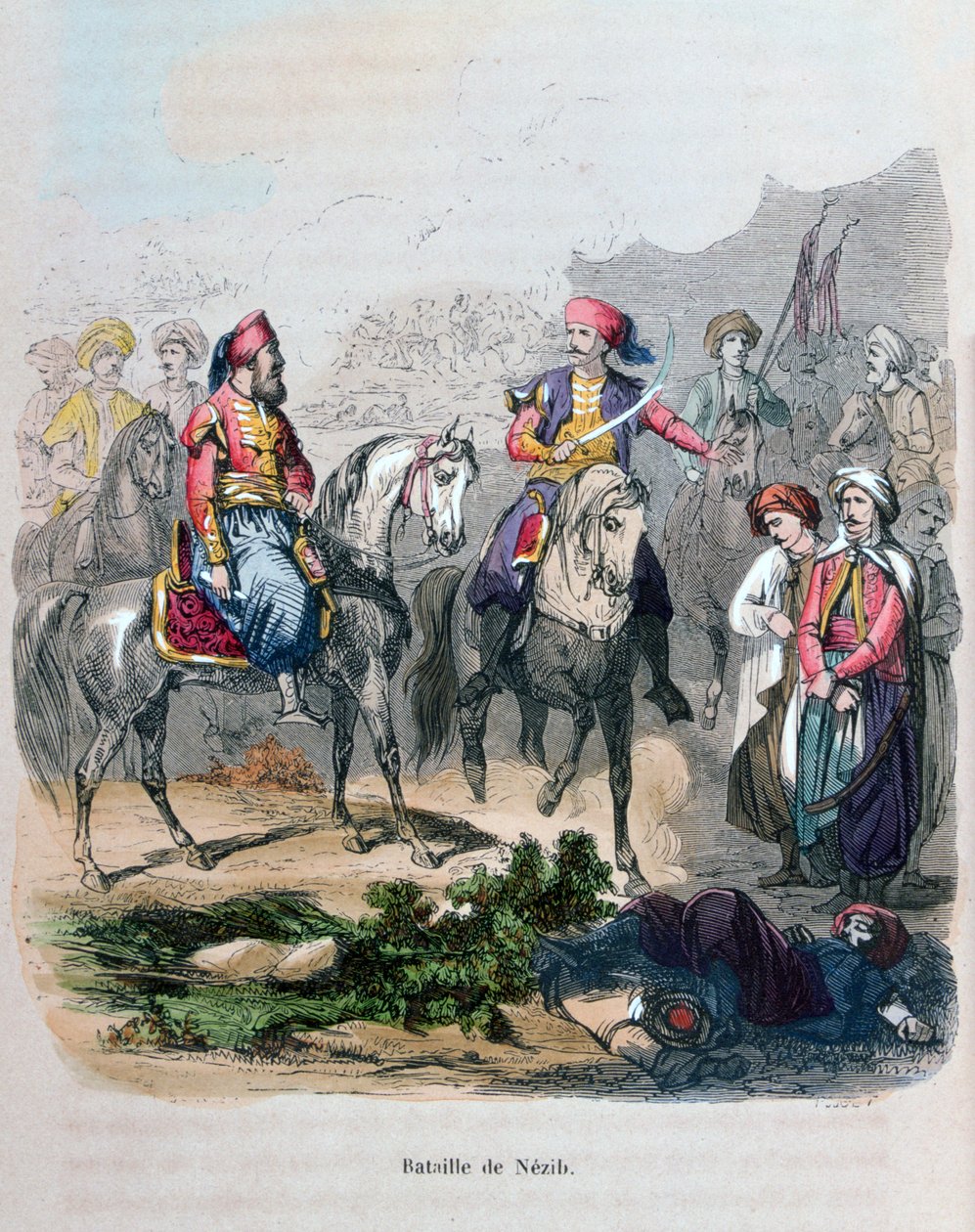 Schlacht von Nezib, 1839 1847 von Jean Adolphe Beauce