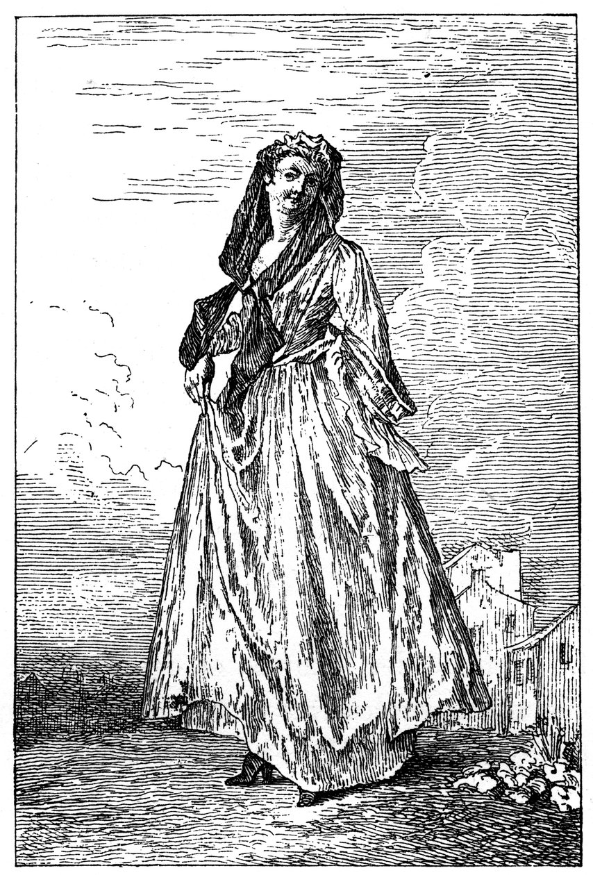 Französisches Kostüm, 1885 von Jean Antoine Watteau