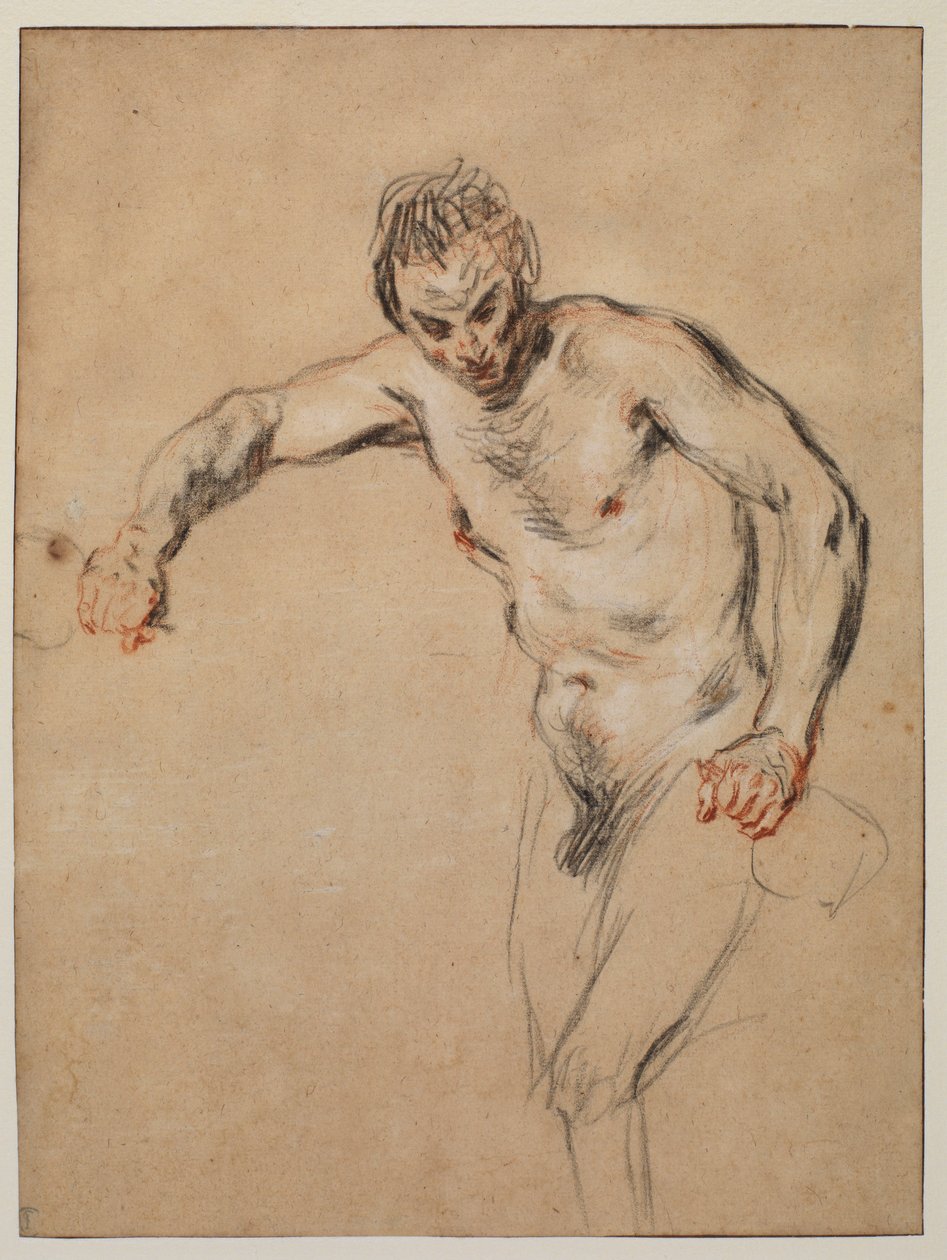 Satyr, der Wein einschenkt, 1717 von Jean Antoine Watteau