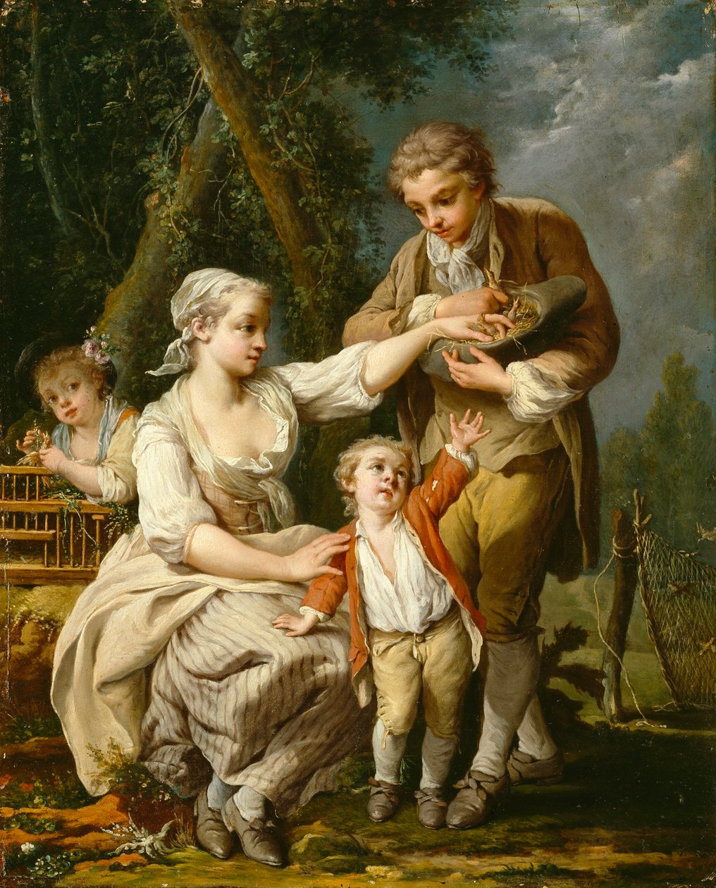 Vogelnest von Jean Baptiste Charpentier the Elder