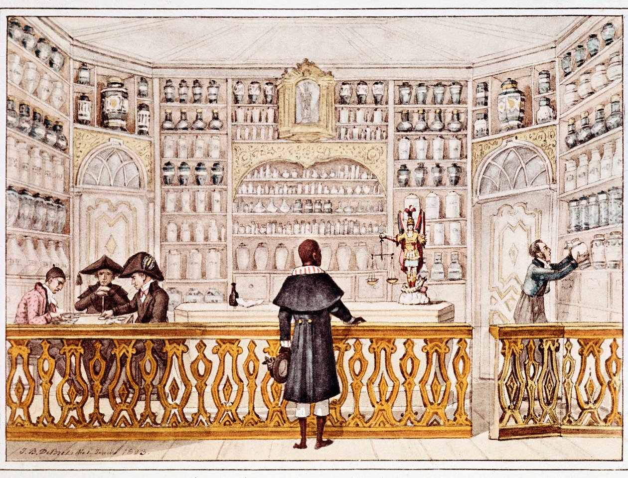 Der Apotheker (Druck) von Jean Baptiste Debret