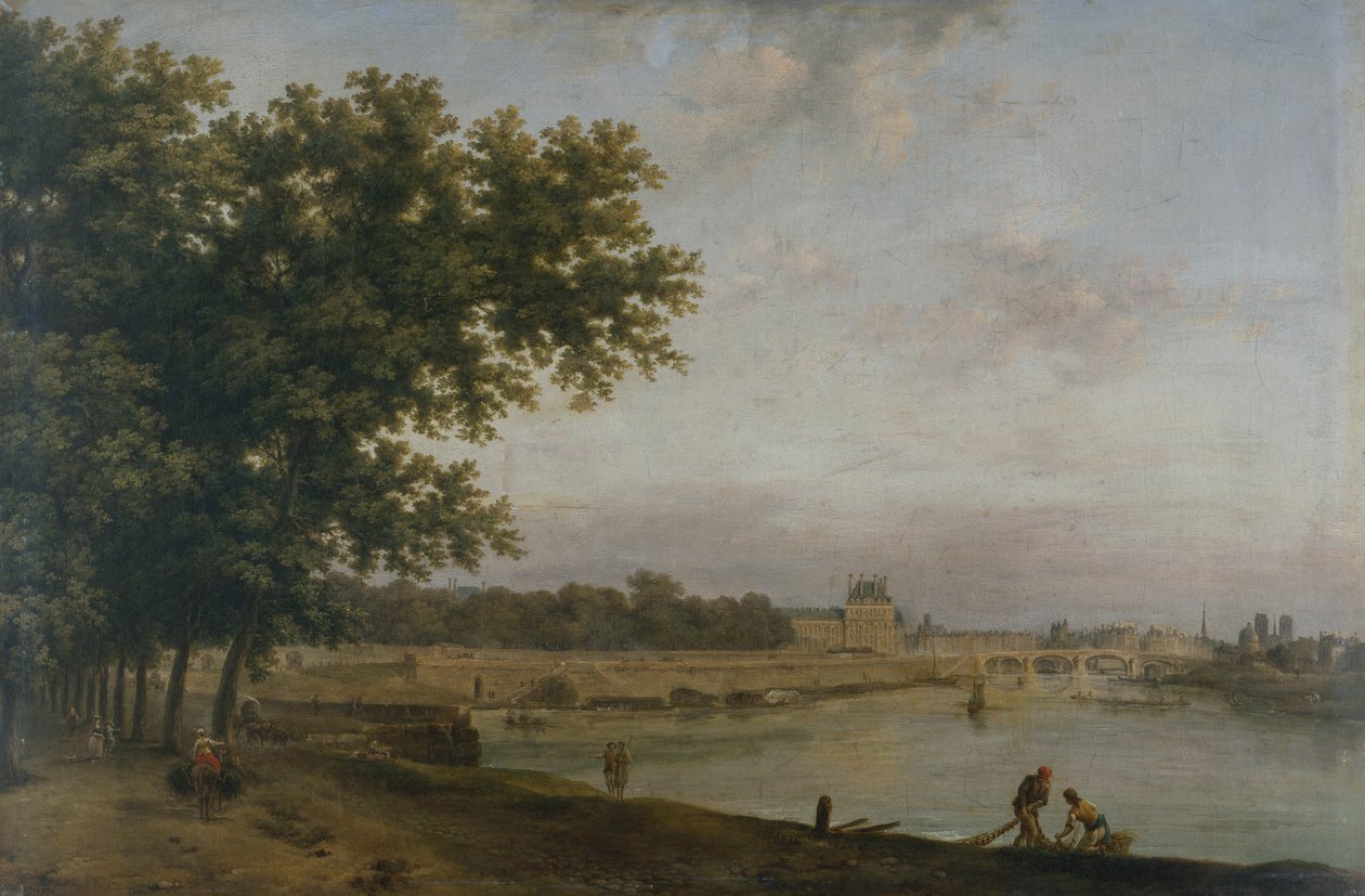 Die Tuilerien und die Pont Royal von Jean Baptiste Genillion