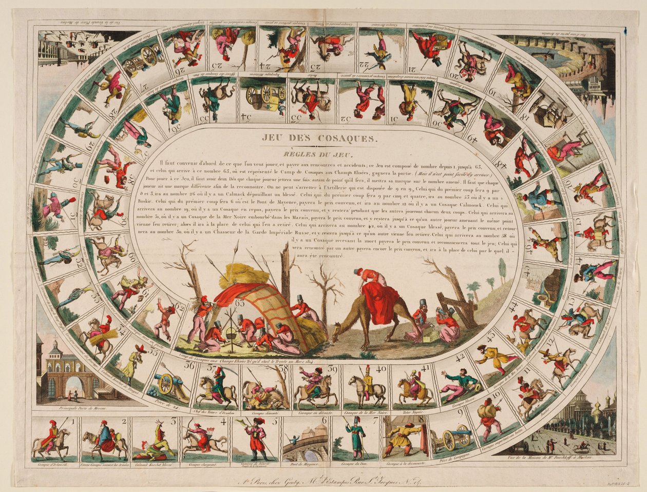 Kosakenspiel, 1815 von Jean Baptiste Genty