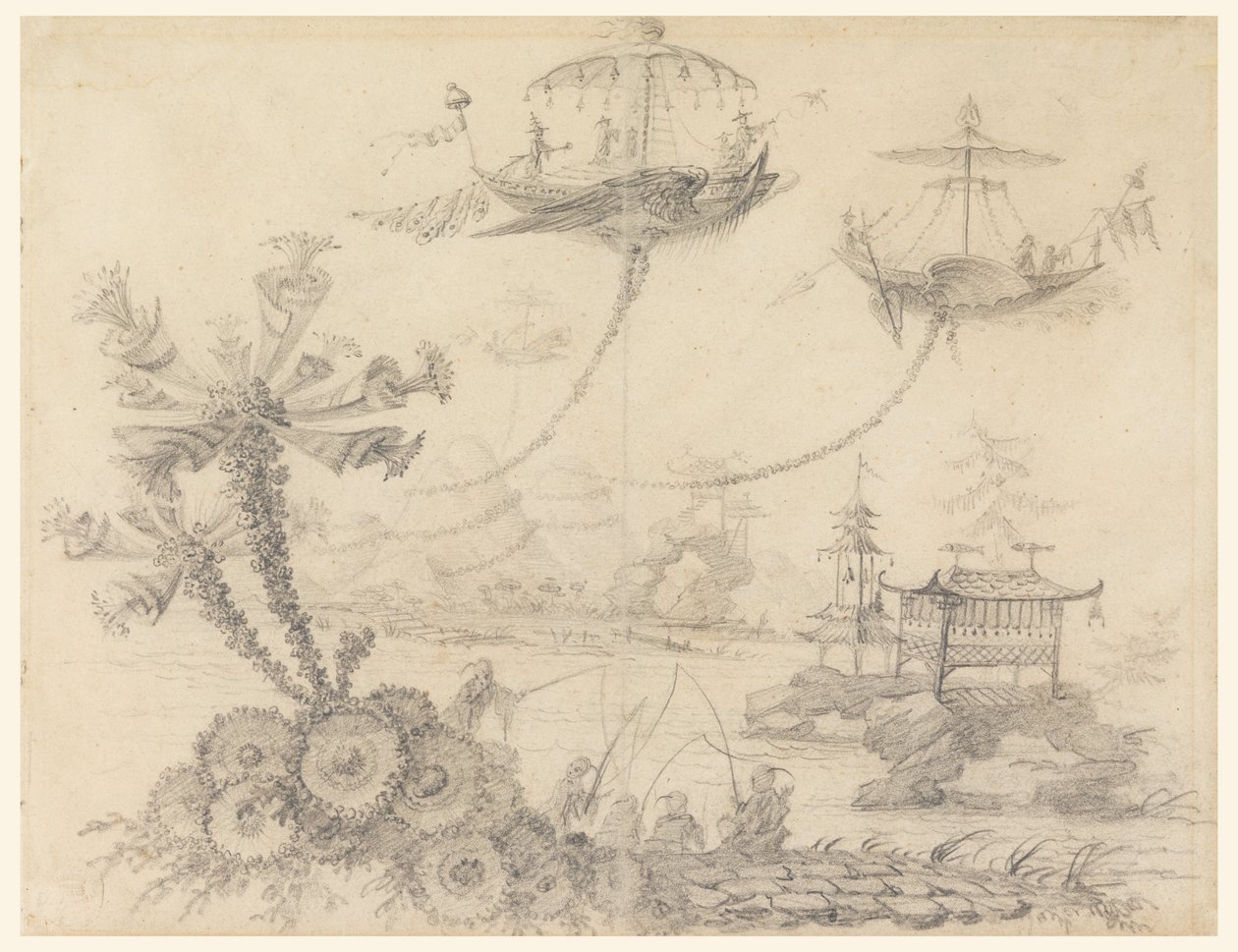 Chinoiserie-Fantasie von Jean Baptiste Pillement