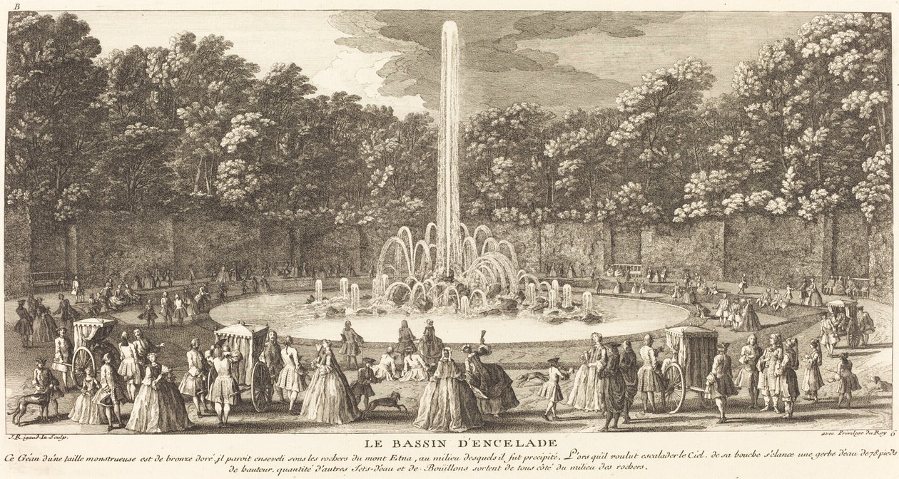 Das Becken von Encelade von Jean Baptiste Rigaud