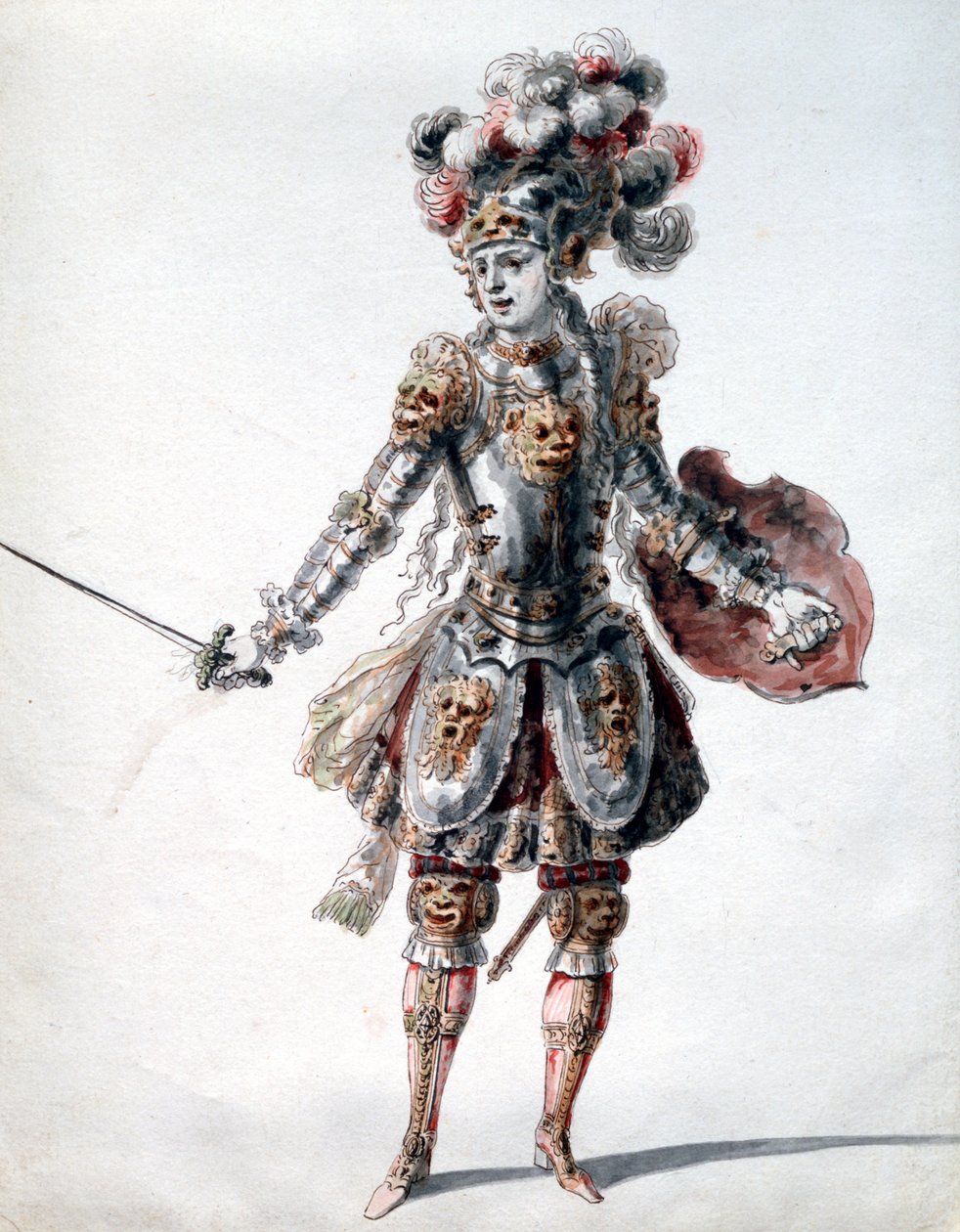Der verzauberte Ritter, ca. 1685 von Jean Berain, Jean Baptiste Lully
