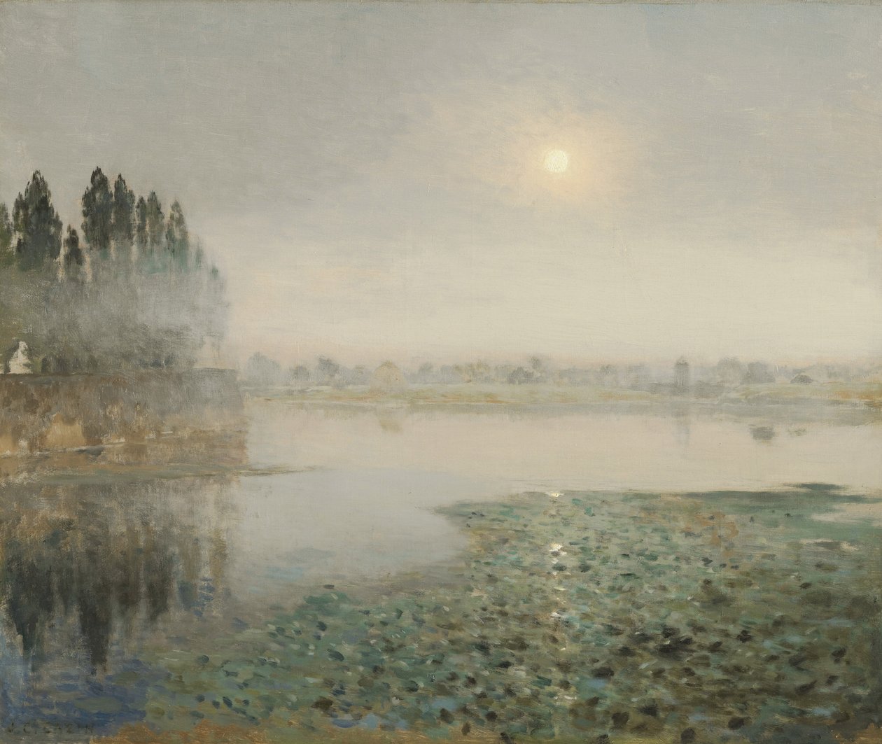 Nebel am Fluss, ca. 1889 von Jean Charles Cazin