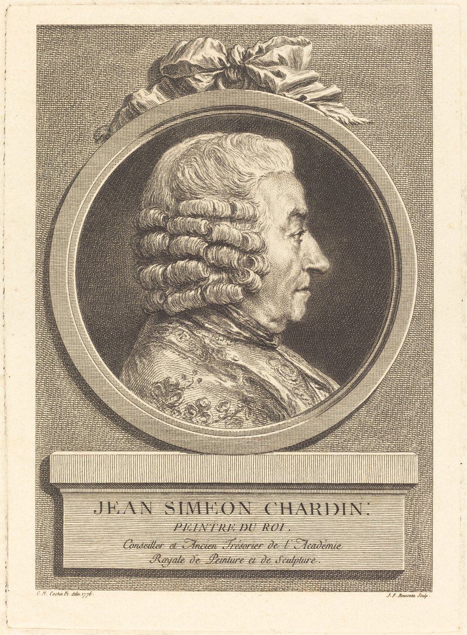 Jean Baptiste Simeon Chardin von Jean Francois Rousseau