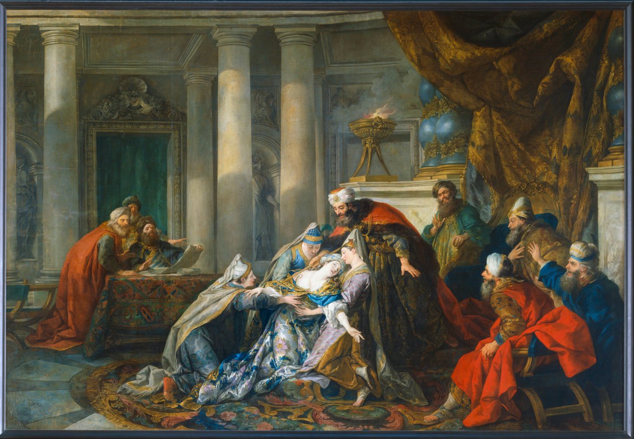 Das Ohnmächtigwerden von Esther von Jean François de Troy