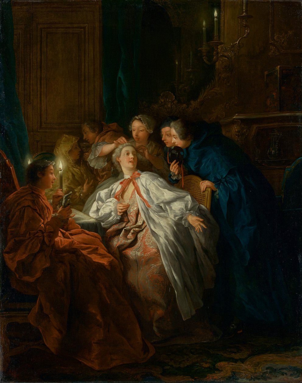 Vor dem Ball von Jean François de Troy