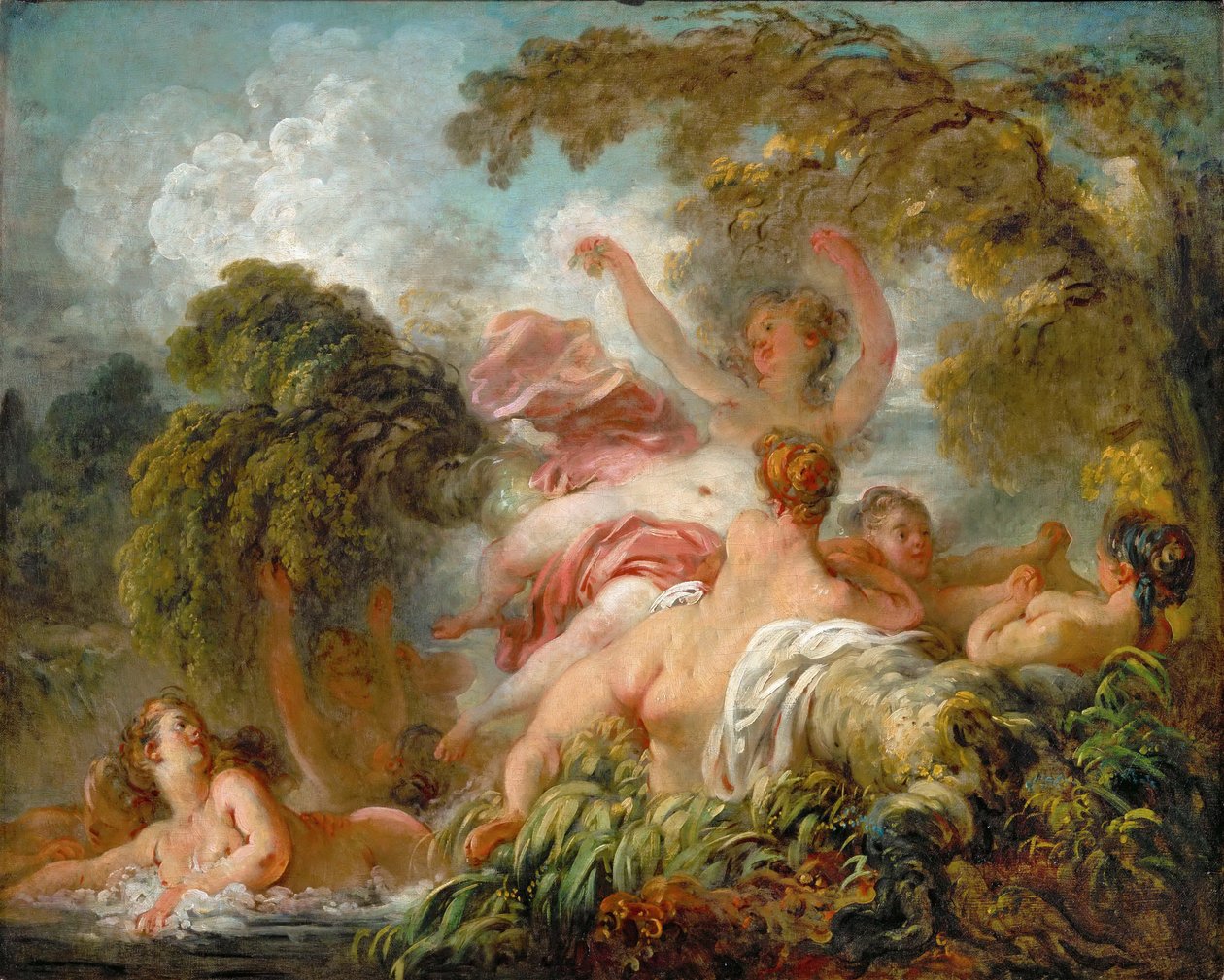 Badende (Les baigneuses) von Jean Honore Fragonard