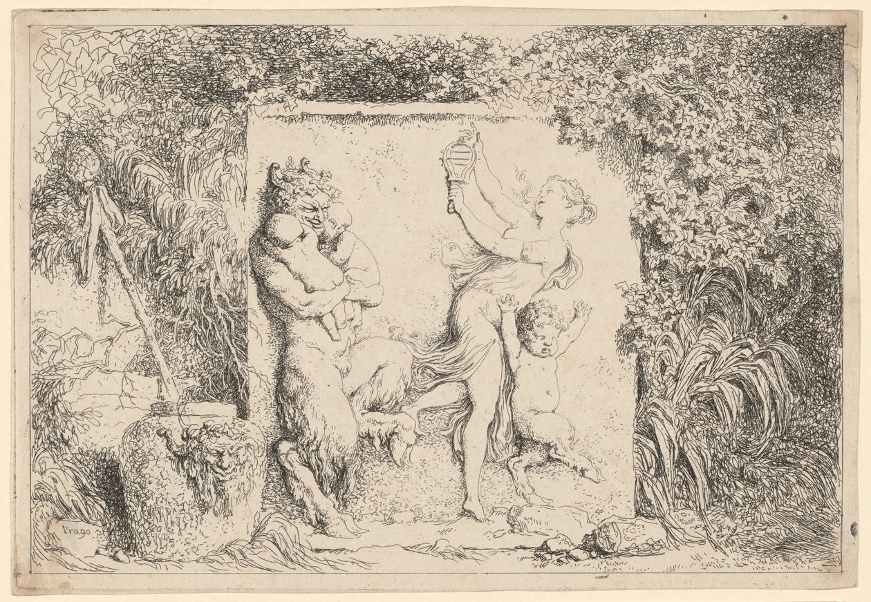 Tanz der Satyrn von Jean Honore Fragonard