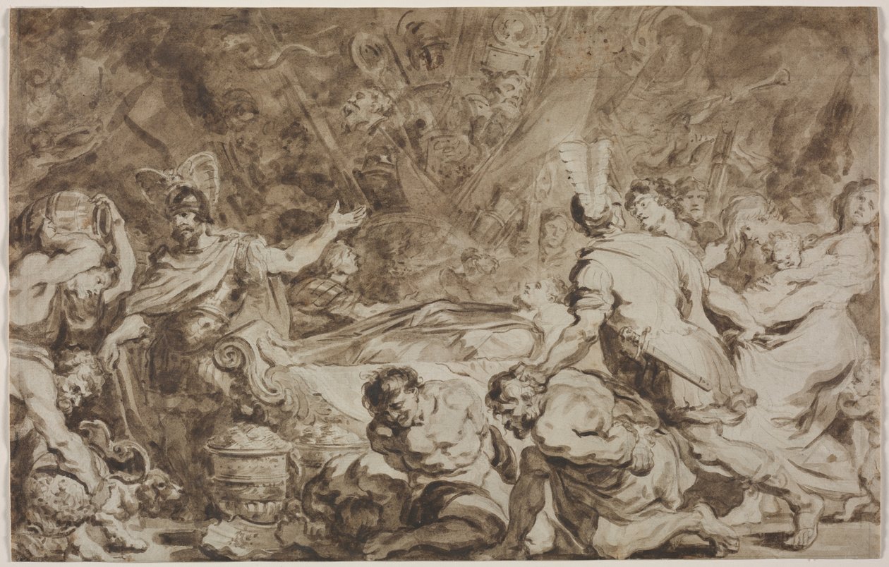 Das Begräbnis von Decius Mus von Jean Honore Fragonard