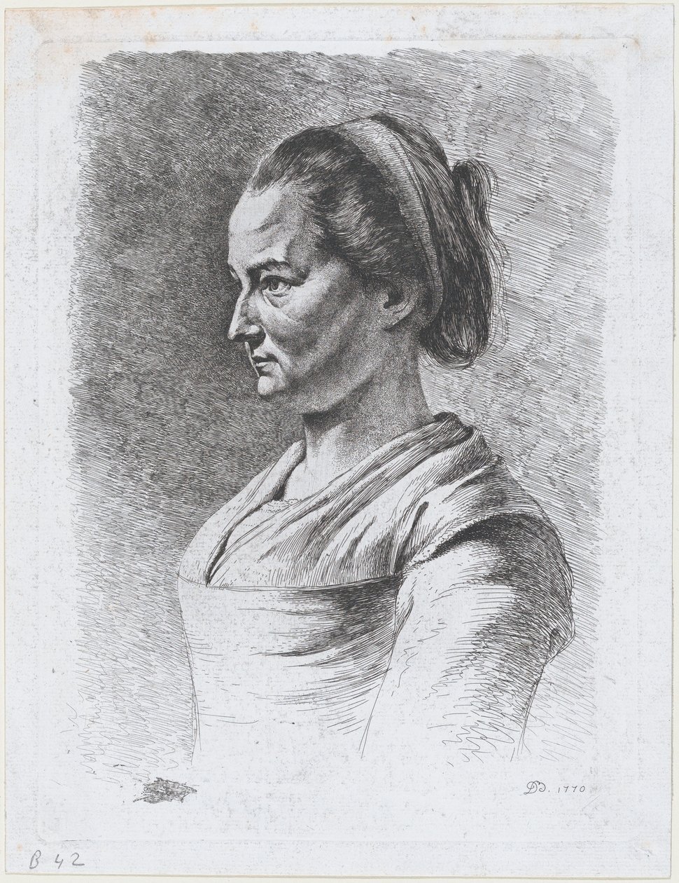 Die Kinderkrankenschwester Josephine, 1770 von Jean Jacques de Boissieu