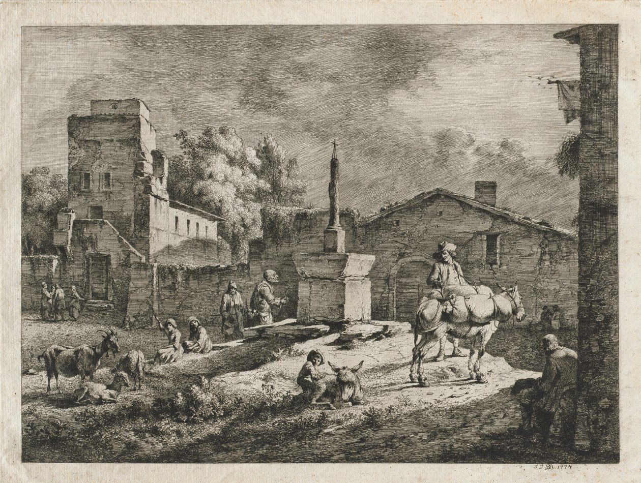 Ansicht von Saint-Andéol von Jean Jacques de Boissieu