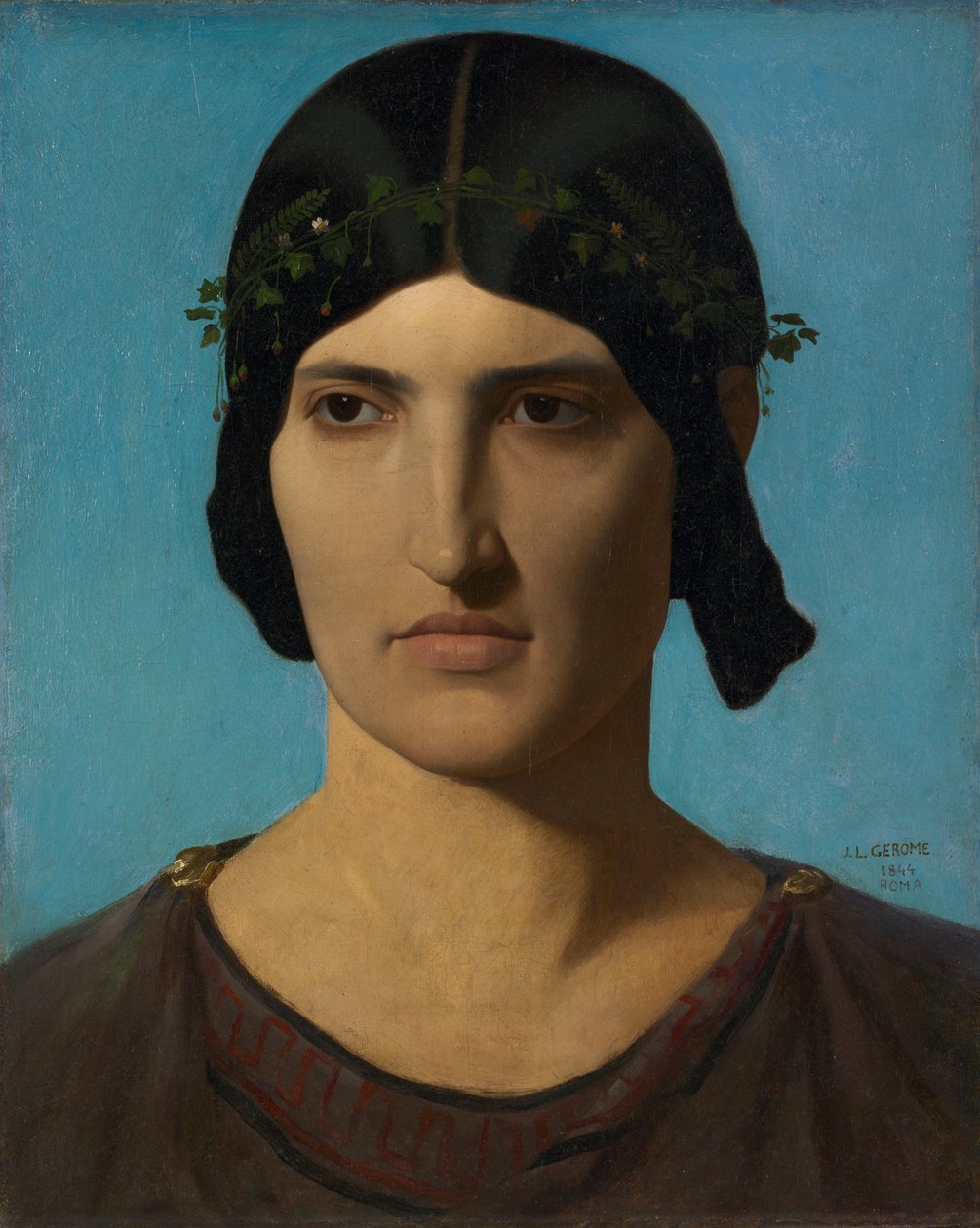 Kopf einer italienischen Frau, 1847-1860 von Jean Leon Gerome
