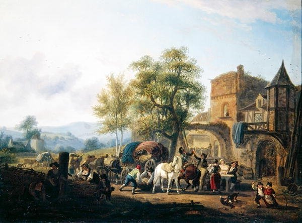 Rast vor einem Gasthaus von Jean Louis De Marne