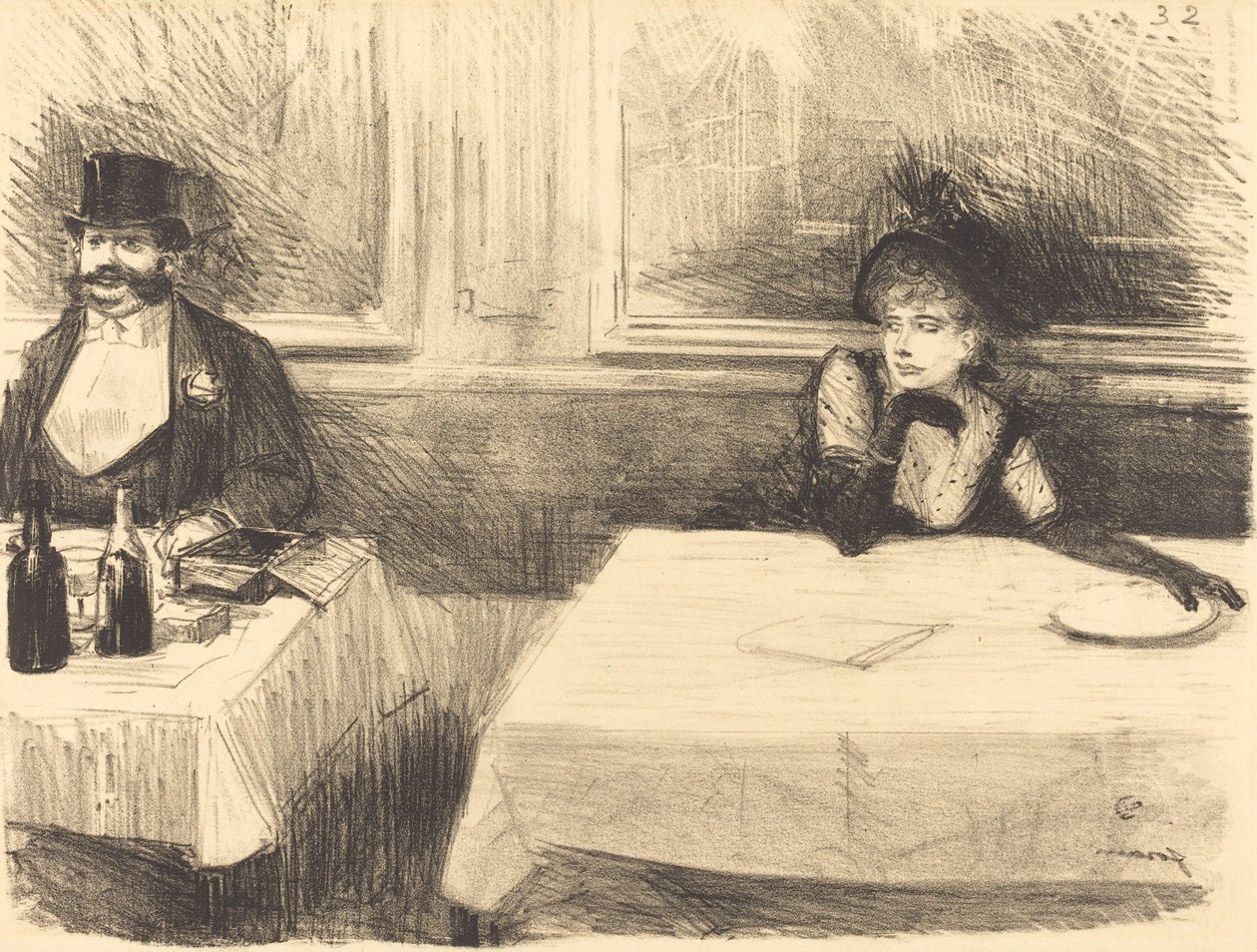 Im Restaurant von Jean Louis Forain