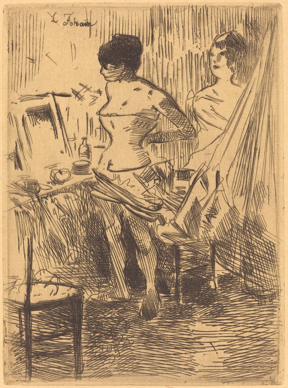 Tänzer in ihrer Umkleidekabine von Jean Louis Forain