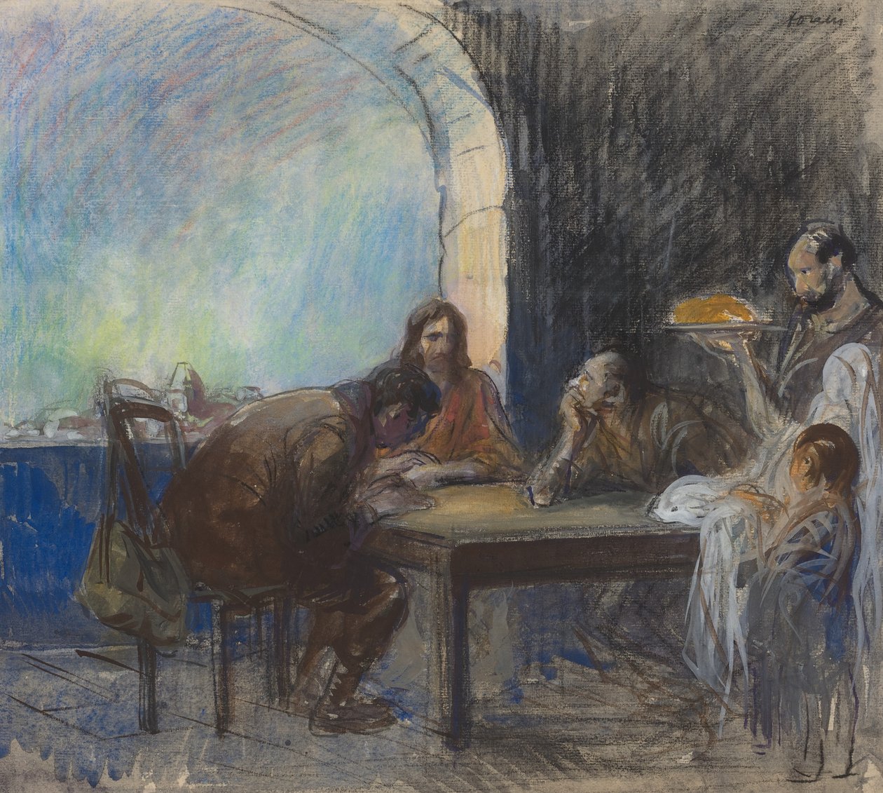 Das Abendmahl in Emmaus von Jean Louis Forain