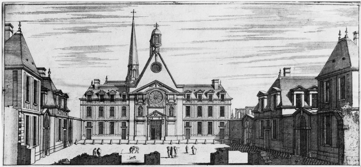 Ansicht des Hopital des Incurables von Jean Marot
