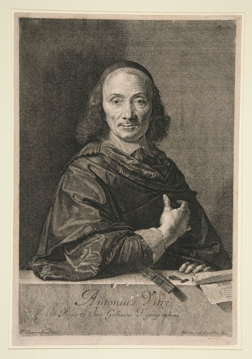 Porträt von Antonius Vitre von Jean Morin