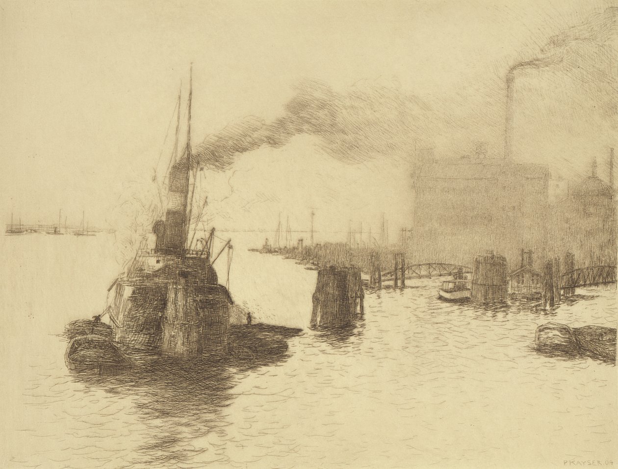 Hafen, 1904 von Jean Paul Kayser