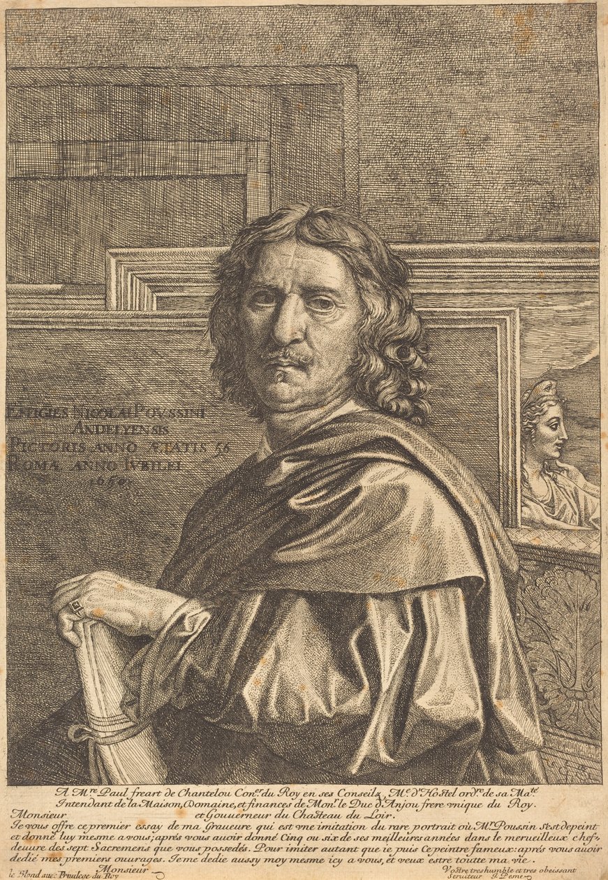 Nicolas Poussin von Jean Pesne after Nicolas Poussin