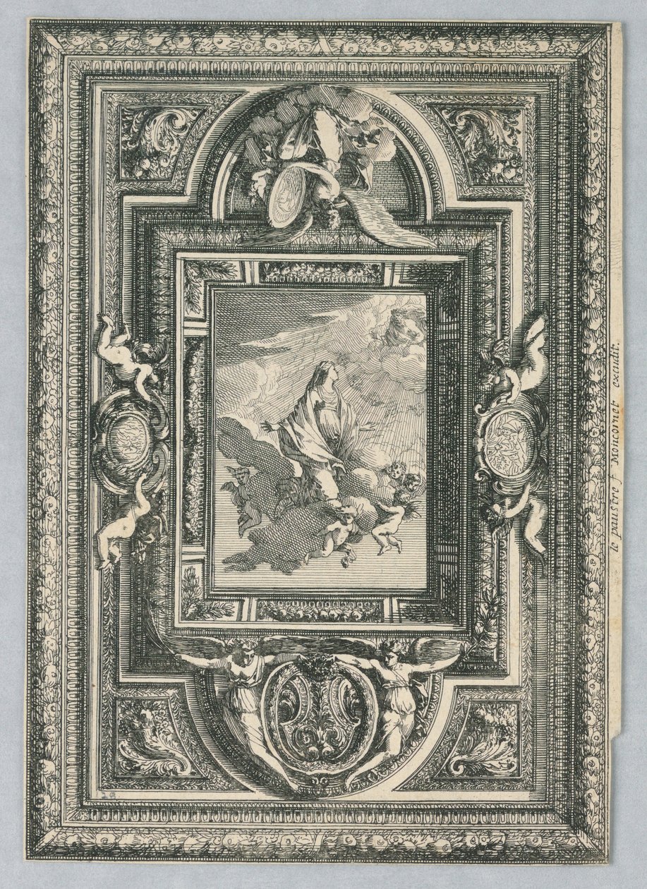 Decke, aus "Desseins de Plaphons" von Jean le Pautre