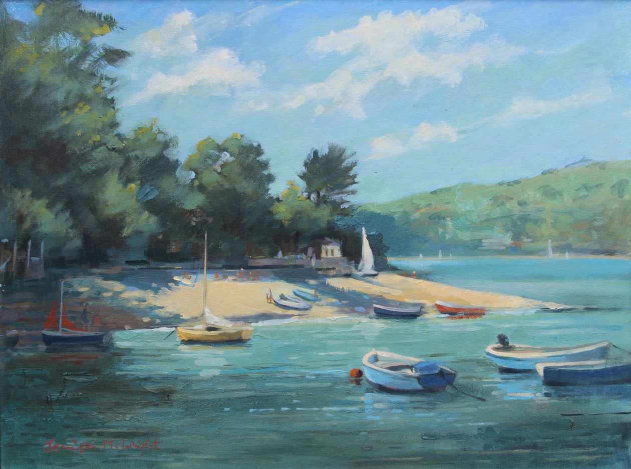 Fischerbucht Salcombe, 2016 von Jennifer Wright