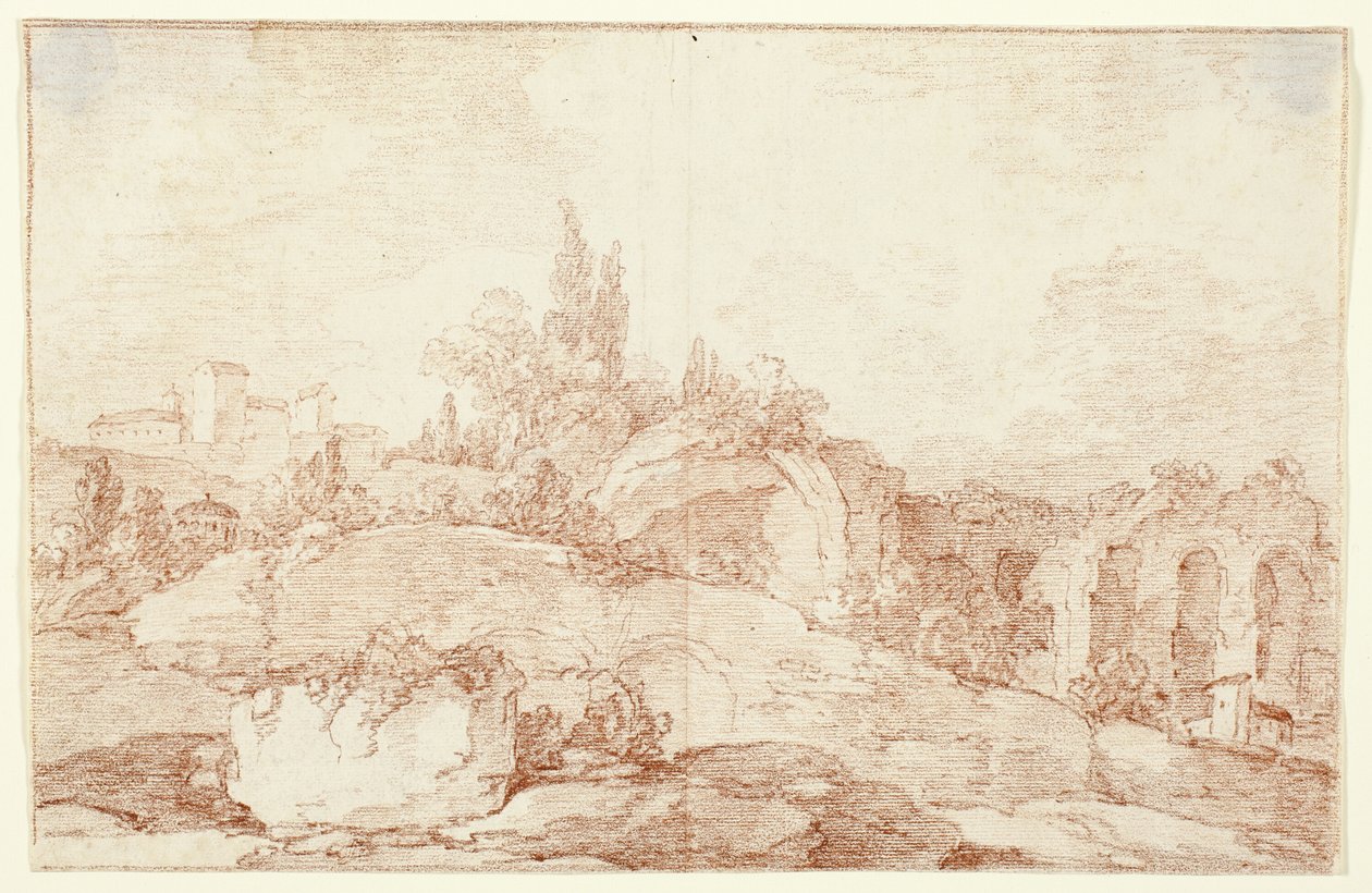 Landschaft der italienischen Campagna von Jens Petersen Lund
