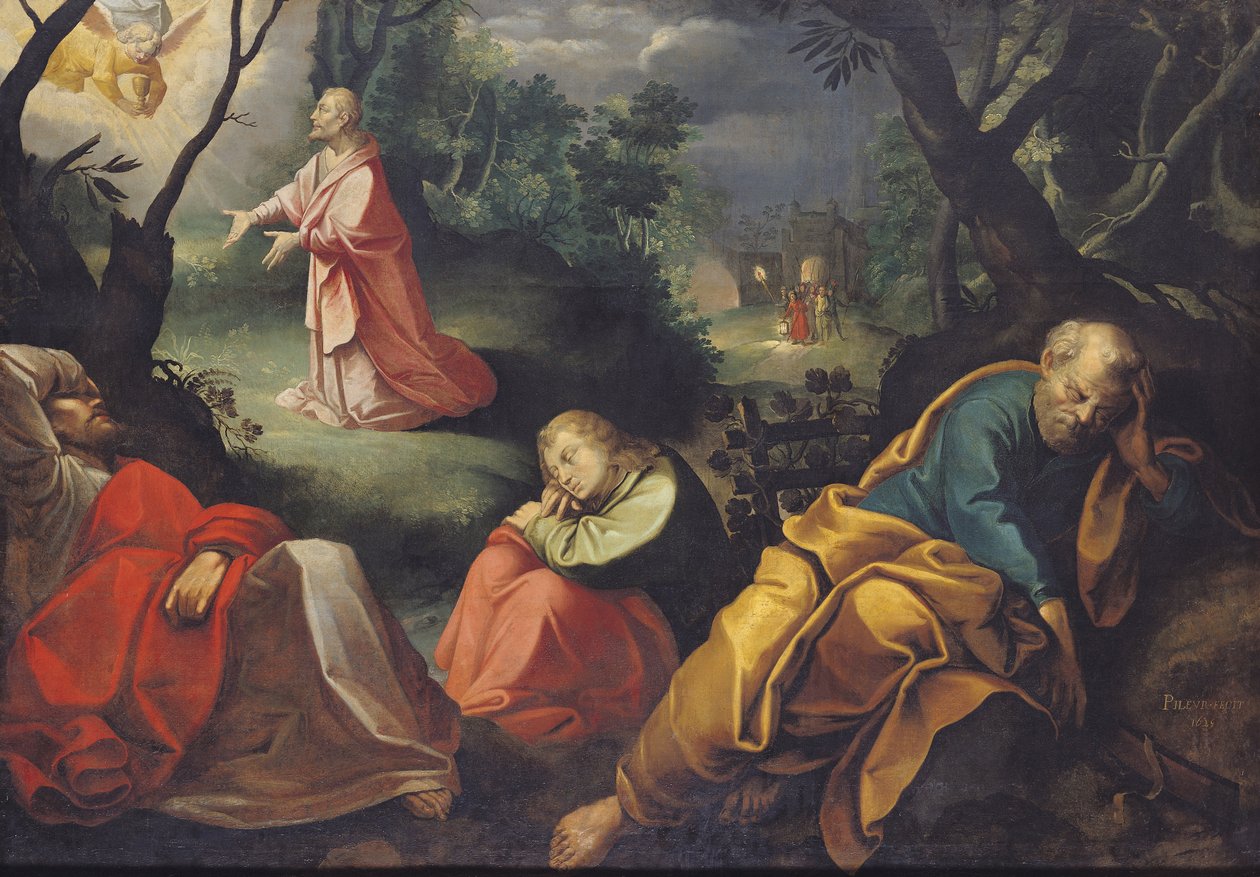 Christus im Garten der Oliven, 1625 von Jeremie Le Pilleur