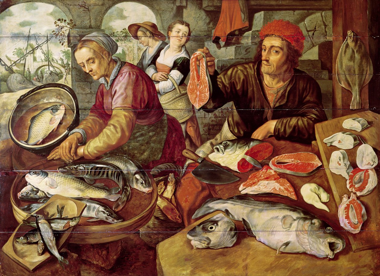 Der Fischmarkt von Joachim Bueckelaer