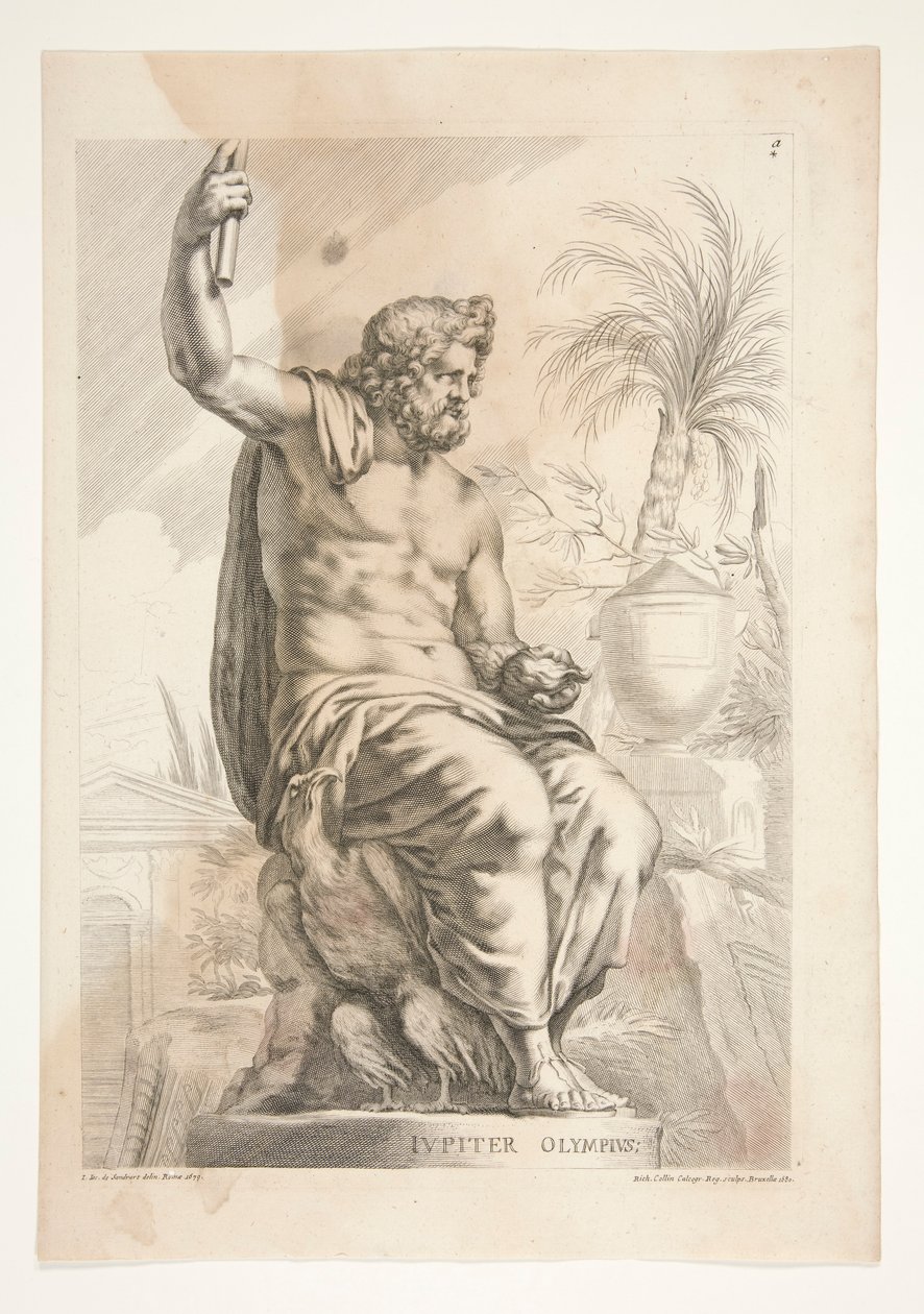 Jupiter Olympius, aus Sculpturae Veteris Admirata von Joachim von Sandrart