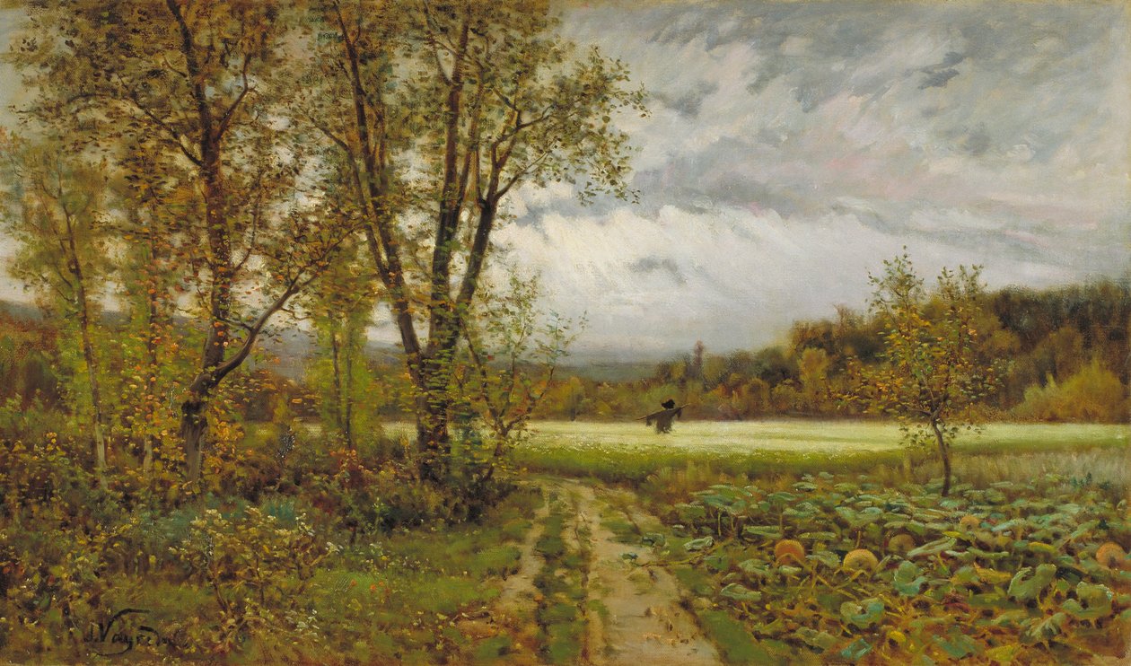 Die Vogelscheuche von Joaquim Vayreda