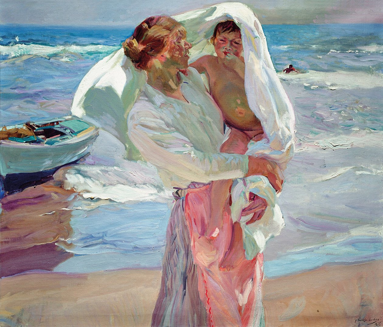 Nach dem Baden von Joaquín Sorolla