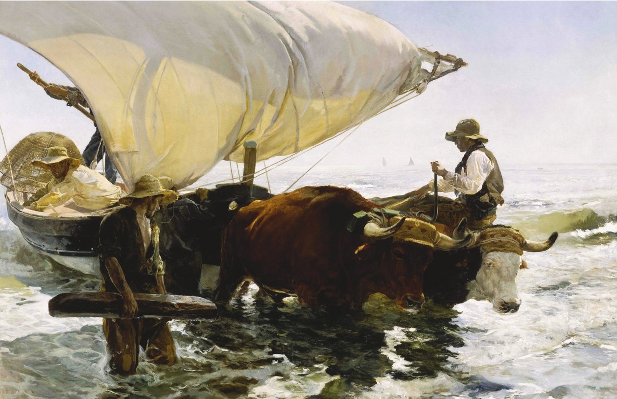 Die Rückkehr vom Fischfang von Joaquín Sorolla