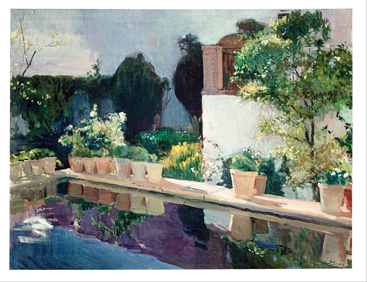 Palast des Teichs, Königliche Gärten in Sevilla von Joaquín Sorolla