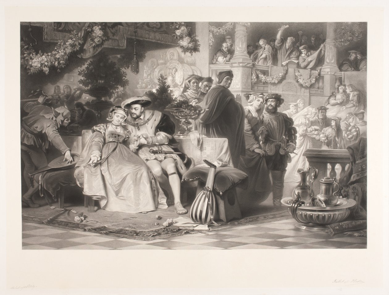 Heinrich VIII. und Anna Boleyn von Joel Ballin