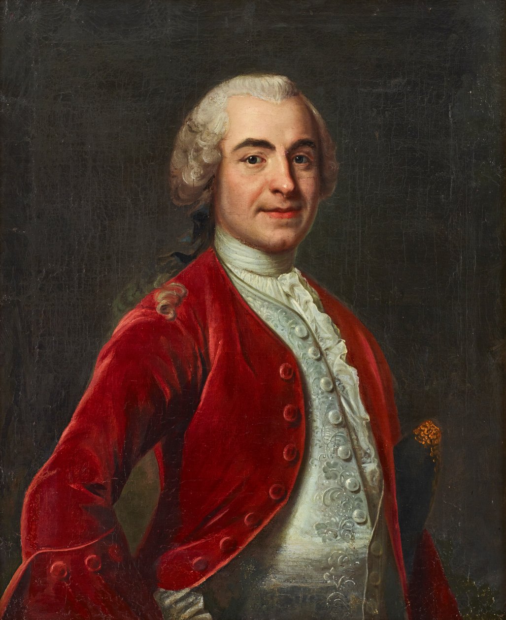 Porträt von Kammarherre Carl Gustaf Vattrang von Johan Henrik Scheffel