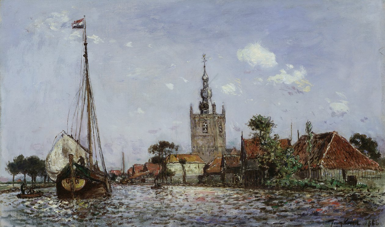 Die Kirche von Overschie von Johan Barthold Jongkind