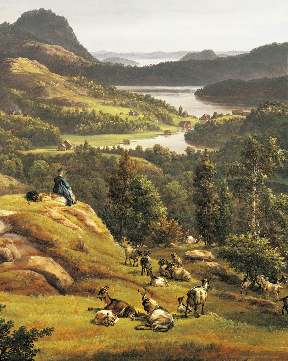 Ansicht der Abtei Lyse bei Bergen von Johan Christian Dahl