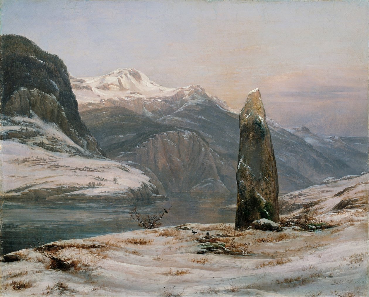 Winter am Sognefjord von Johan Christian Dahl