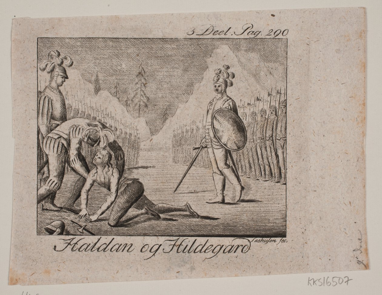 Vignette. Haldan und Hildegard von Johan Christoph Seehusen