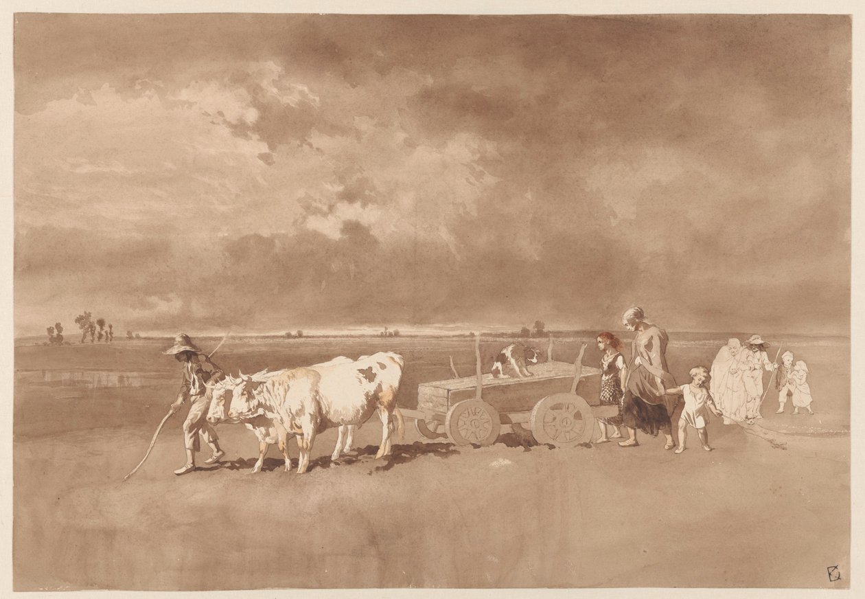 Beerdigung in der Campagna von Johan Daniël Koelman