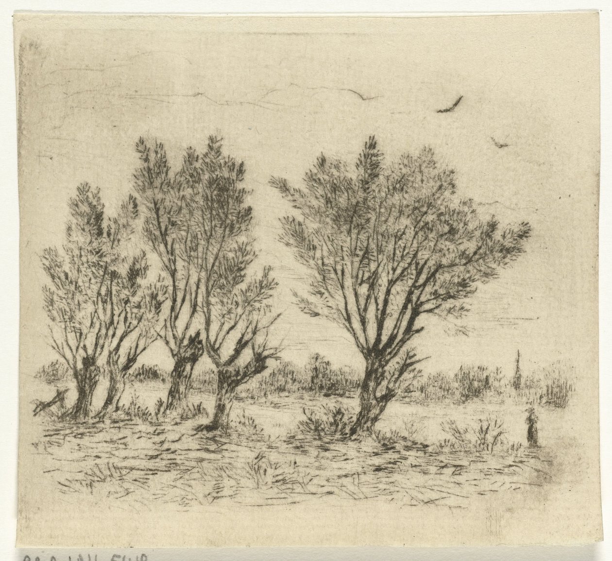 Weidenreihe von Johan Frederik Croockewit