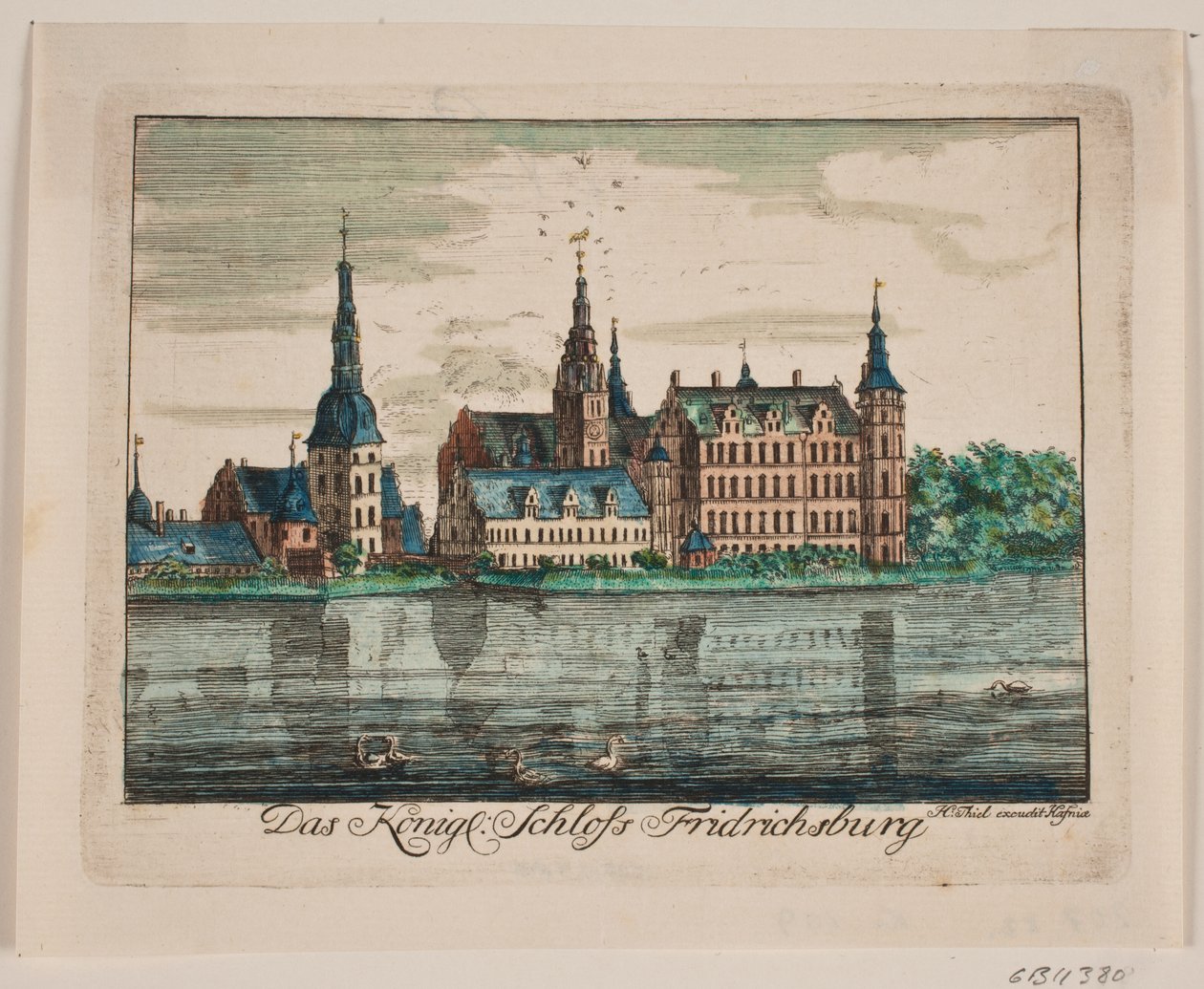 Schloss Frederiksborg von Johan Herman Thiele