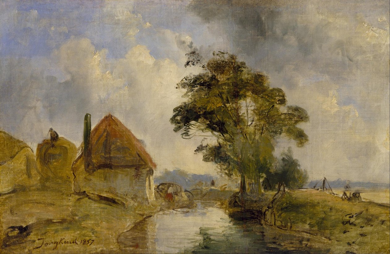 Umgebung von Breda von Johan Jongkind