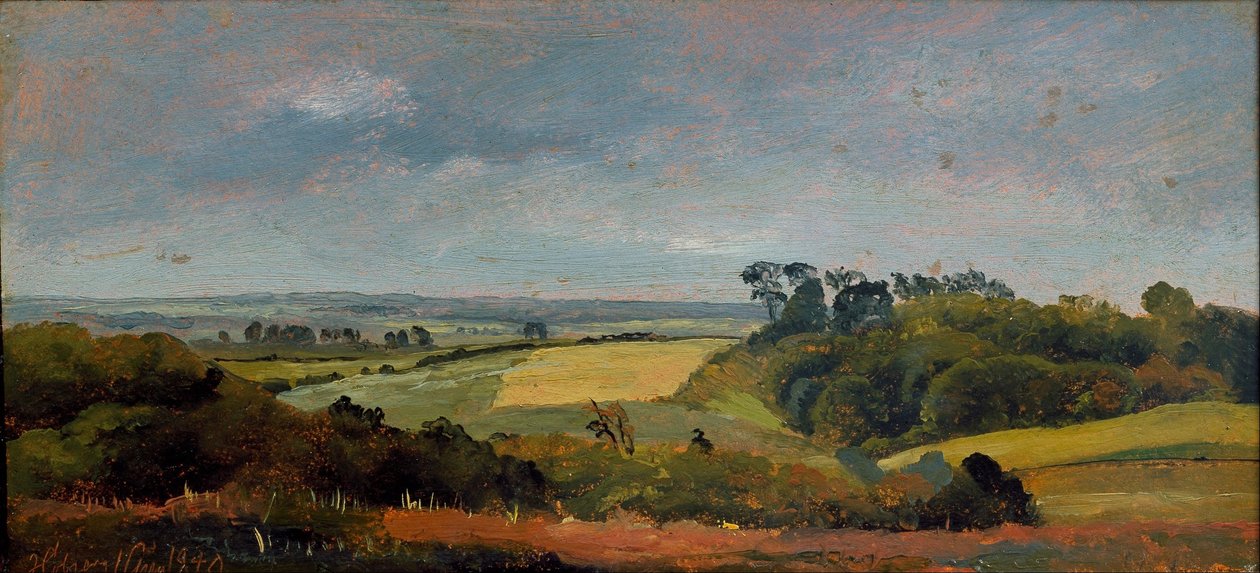 In der Nähe von Høbjerg. Frederiksværk. Studie von Johan Lundbye