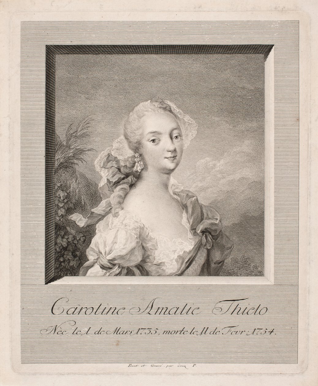 Die Schauspielerin Caroline Amalie Thielo von Johan Martin Preisler